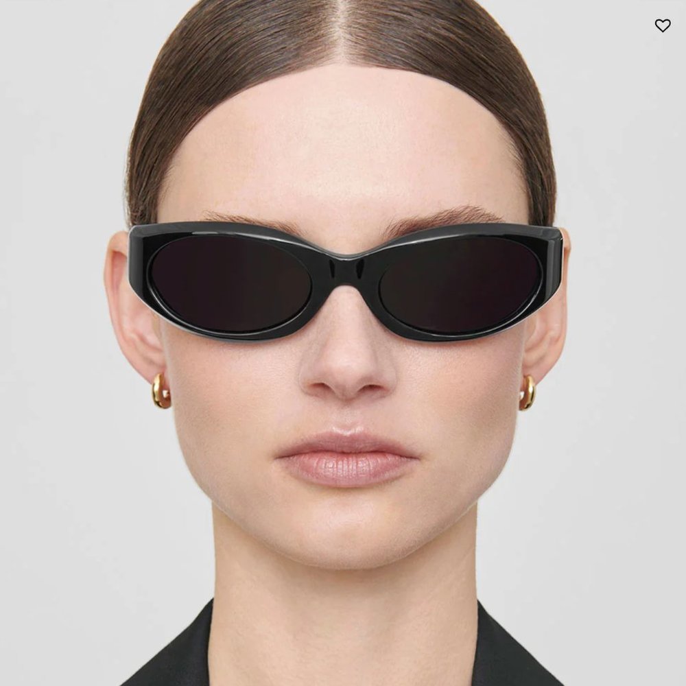 Anine Bing Black Berlin Sunglasses - New In Box